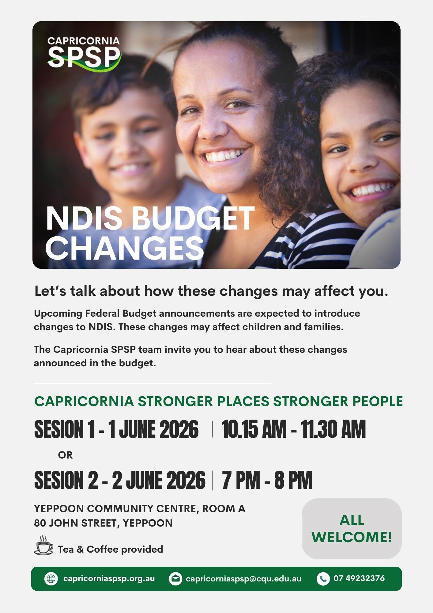 Capricornia SPSP Stronger Places Stronger People
